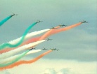 Tondo e Ciriani con le Frecce Tricolori